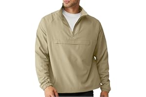 SEGANUP Men's Lightweight Quarter Zip Pullover for Golf, Hiking, and Running Windbreaker Workout Sweatshirt with Pocket