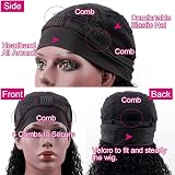 Romface 16 Inch Kinky Curly Human Hair Wig 180% Density Afro Black Glueless view 8