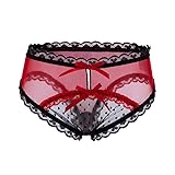 ABCLOVE Women Sexy Sheer Mesh Low Rise Panties Lace