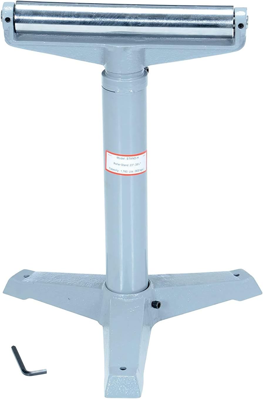 Vestil STAND-H 14" Horizontal Deluxe Roller Stand, 23" - 38-1/2" Height, 1760 lbs Capacity: Adjustable Roller Stand: Industrial & Scientific