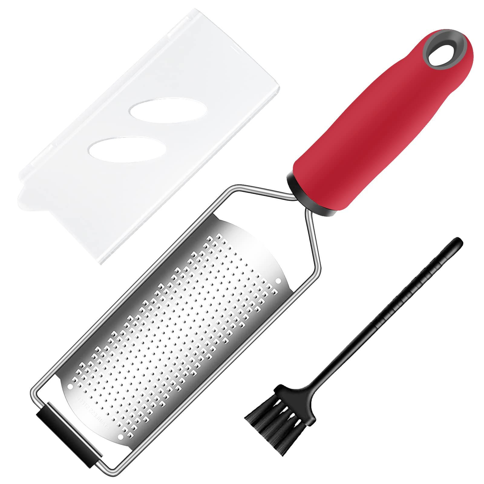 CUESVAP Cheese Grater for Kitchen and Parmesan, 3 in 1 Lemon Zester Fine Grater Tool with Handle