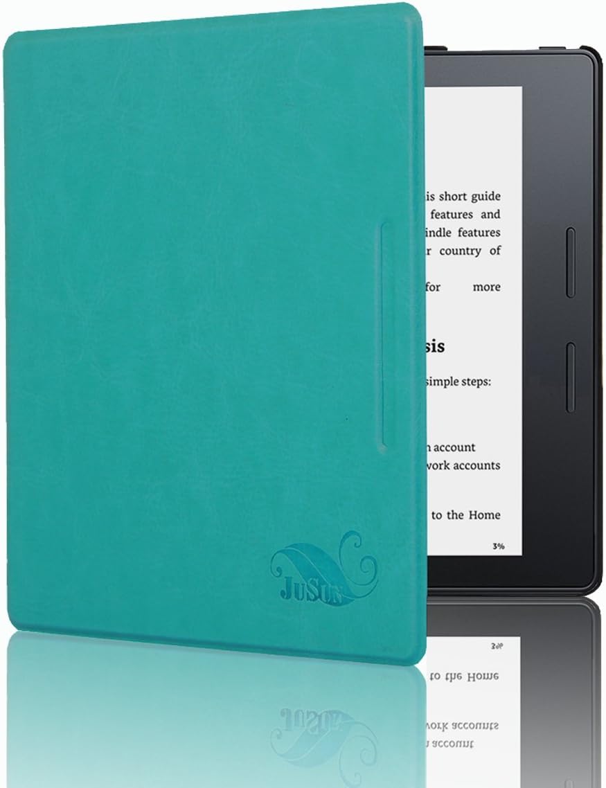 Kindle Oasis Case, Premium Thinnest and Lightest PU Leather Case Cover With Auto Wake & Sleep Function for Amazon Kindle Oasis 2016 (Light Green)