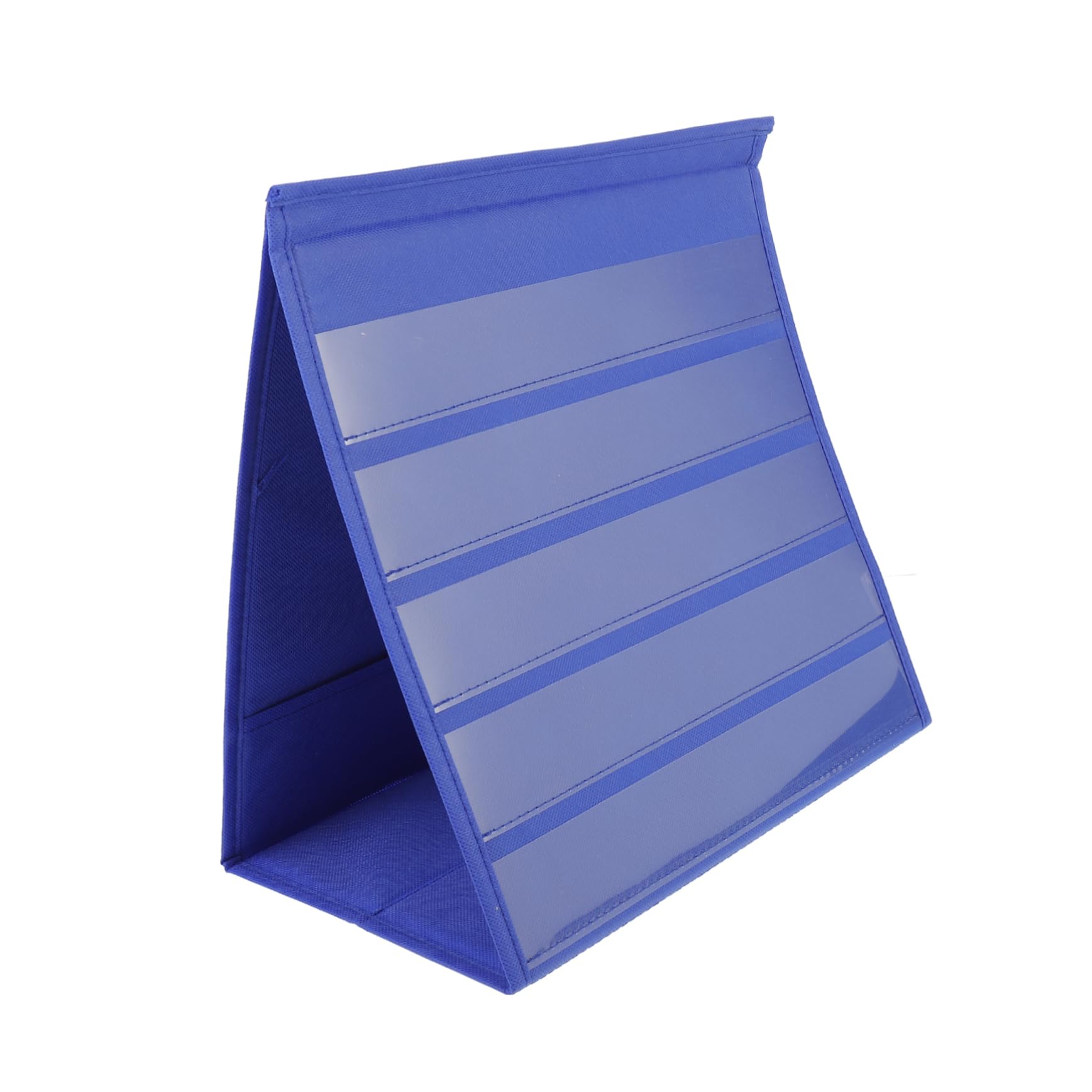 NUOBESTY Desktop Pocket Chart Stand Self Standing with 20 Dry Erase Cards Calendar for Classroom Schedule Sight Words Cards Holder 30.5x33cm