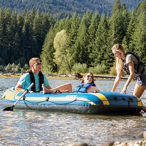 Intex Challenger Inflatable Boat Set with Oars + Inflator (Multiple Sizes Available)