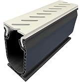 Stegmeier Frontier Deck Drain PRO - White (5' Sections) (Total: 40' per Carton)