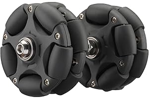 DJCRAWLER 58mm Omni Wheels (Quiet Enhanced Edition) for Brompton Folding Bike, 20KG Load Omni-Direction Roller Replacement Accessories with Bearing [M6*45MM/60MM Screws]