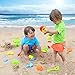 Newisland Beach Toys Set, 18 Piece Sand Toys with Series Sand Mold Kits, Bucket, Shovel, Water Can, Rake & Reusable Zippered Bag