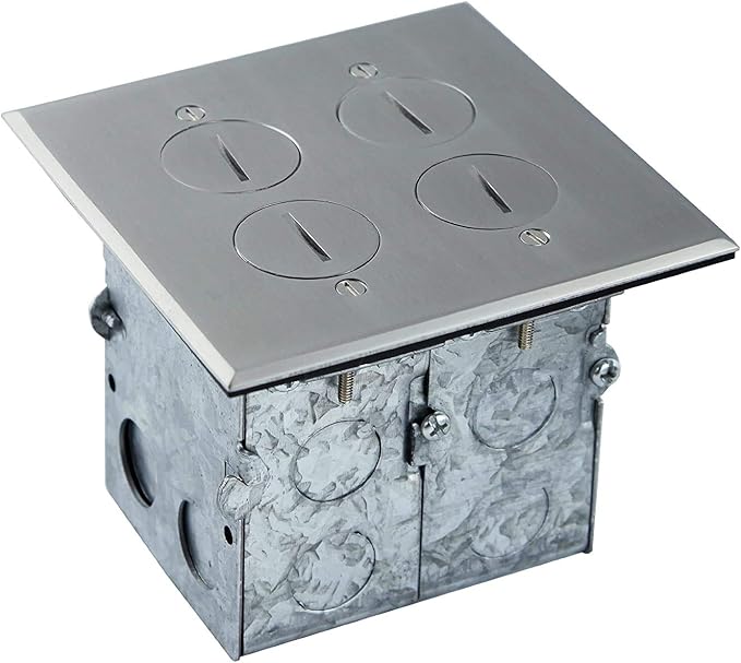 Floor Box Coin Open Kit by Enerlites 975510SS Electrical Outlet