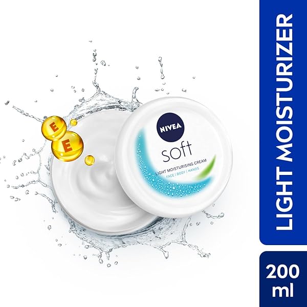 NIVEA SOFT LIGHT MOISTURISER, 200ML