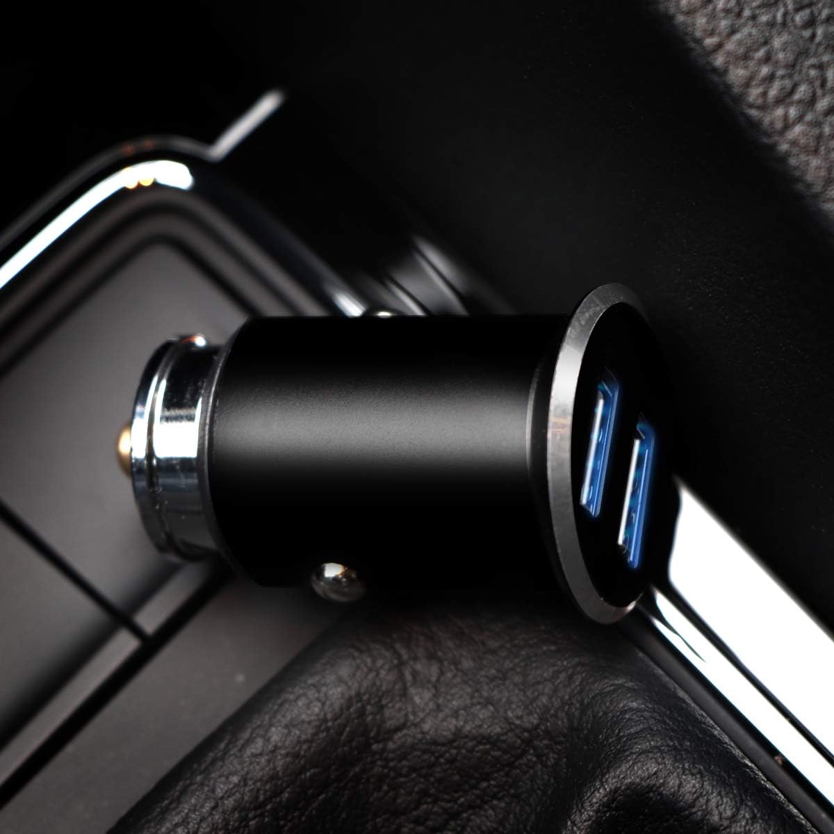 Dual USB Car Charger，4.8A Car Adapter USB Charger， Micro USB Car Charger for iPhone 7 8 X 6 6S IPad Air Mini Samsung Galaxy S9 S7 and More Android Phone