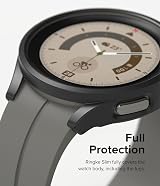 Ringke Galaxy Watch 5 Pro 45mm Slim Hard PC Case 2 Pack Clear Matte Black view 4