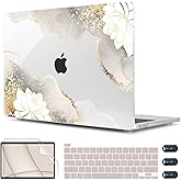 CISSOOK Compatible with MacBook Pro 13 inch Case 2020-2025 Model M1 & M2 A2338 A2251 A2289, Floral Hard Shell Case & Keyboard Cover for MacBook Pro 13 with Touch Bar, Charming Painting