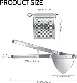 Sopito Potato Ricer Stainless Steel Multifunctional Masher 30cm Handles view 6