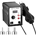 Vevitts 858D Hot Air Rework Station, SMD Hot Air Reflow Adjustable Soldering, LED Digital Soldering Station for Electronics Repairing, 700W Desoldering Station