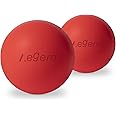 Massage Lacrosse Balls for Myofascial Release,Yoga Deep Tissue Massage,Trigger Point Therapy and Foot Plantar Fasciitis,Muscle Soreness Massager Ball (2Pack,Red)