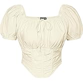 Scarlet Darkness Renaissance Shirt Women Off The Shoulder Corset Tops Peasant Blouse