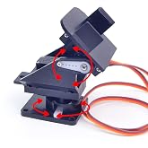 Mini Pan-Tilt Kit Camera Platform - Assembled with Micro Servos, Anti-Vibration Camera Mount for FPV Drones &amp; Planes