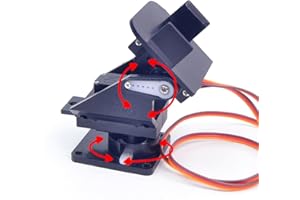 XIAOR GEEK Mini Pan-Tilt Kit Camera Platform - Assembled with Micro Servos, Anti-Vibration Camera Mount for FPV Drones & Planes