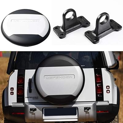 Buy Urp Fuji White Spare Tyre Tire Cover Tow Hook Fits For Land Rover Defender 21 Online In Turkey B08s9fcq17