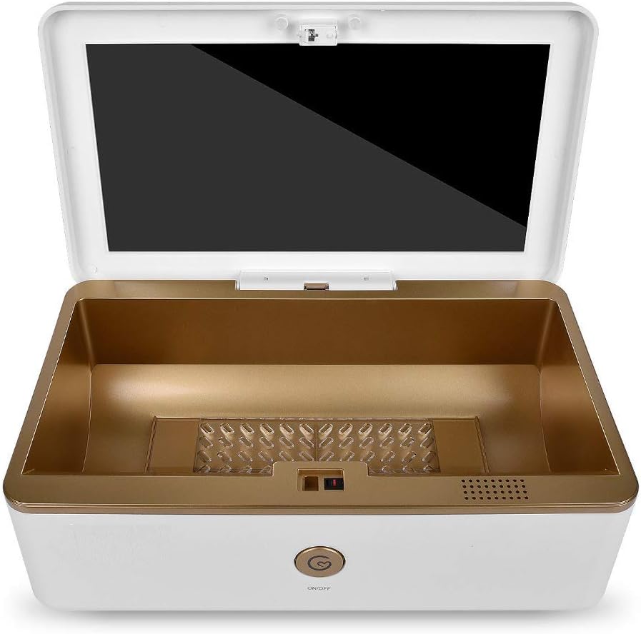 CCLAY Portable UV Sterilizer Box with Ozone, LED UV Light Disinfection Case Sanitizing Cleaner and Sanitizer for Household Nail Nippers,Tweezers, Cellphone, Beauty Tools,Toothbrush, Jewelry