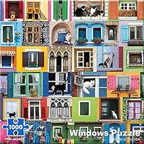 Re-marks Windows 1000 Piece Puzzle by Re-Marks