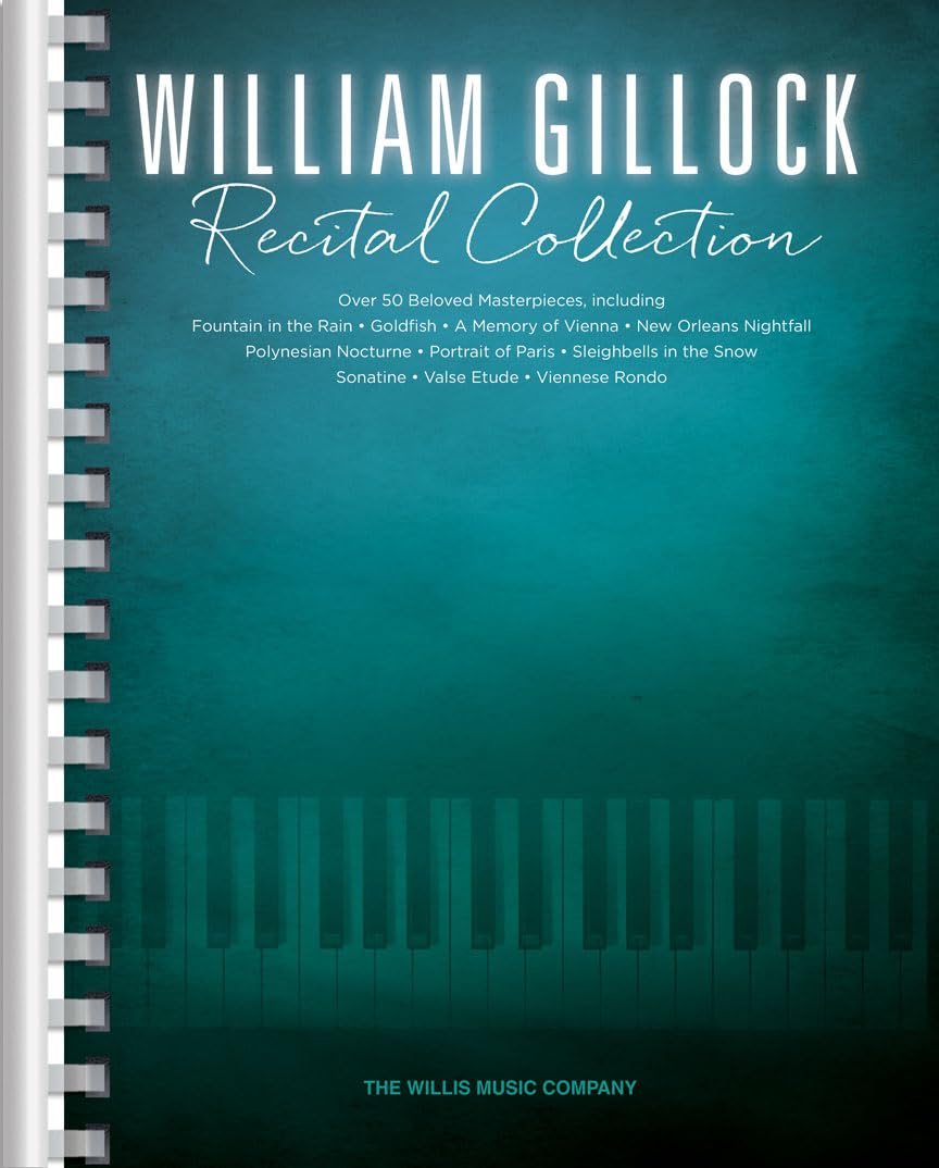 William Gillock Recital Collection for Piano | Intermediate to Advanced Piano Solo Sheet Music Songbook with 50 Recital Pieces | Piano Repertoire Book for Students Teachers Study Practice