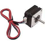 WINSINN Short Body Nema 17 Stepper Motor Bipolar Step For Titan Extruder 3D Printer CNC 4-lead 1.8 Deg 6V 1A Holding Torque 16N.cm/22.8oz.in with 1m Cable & Connector