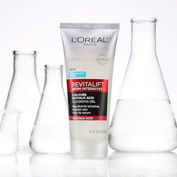 L’OREAL PARIS REVITALIFT 3.5% PURE GLYCOLIC ACID BRIGHTENING CLEANSING GEL WTH SALICYLIC ACID 6.7 FL OZ
