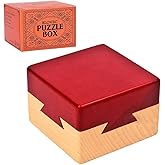 Blovec Impossible Dovetail Box Wooden Puzzle 3D Brain Teaser Magic Drawers Secret Compartment Jewelery Box
