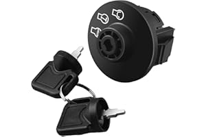 RAHQHD 117-2221 137-4100 Mower Ignition Switch 3 Postion with Key Compatible with ExMark Toro Z Master Time Cutter SS ZS Series Titan Lazer Z Quest Next Lazer Z Zoro TurnLawn