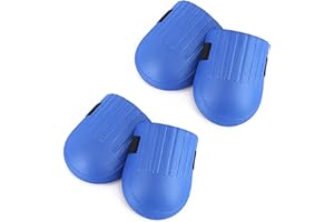 MIDREMER 2 Pair Gardening Knee Pads EVA Protective Knee Pads Lightweight Waterproof Soft Foam Cushion Knee Sleeves with Adjustable Straps for Home Cleaning Construction Work Outdoor Sports Gardening (Blue)