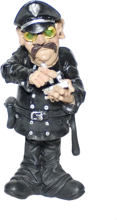 Funny Jobs Polizist Wachmann Berufsfigur Comicfigur Figur Witzig Ironisch Der Reihe Amazon De Kuche Haushalt
