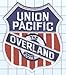 Railroad 100% Embroidered Patch Collectible - UNION PACIFIC OVERLAND ROUTE