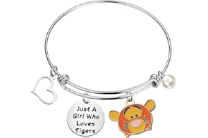 FAADBUK Funny Tigers Bracelet Animal Lover Gift Just A Who Loves Tigers Jewelry Bracelet Tigers Lover Gift Tigers Jewelry (Tigers Br-S)