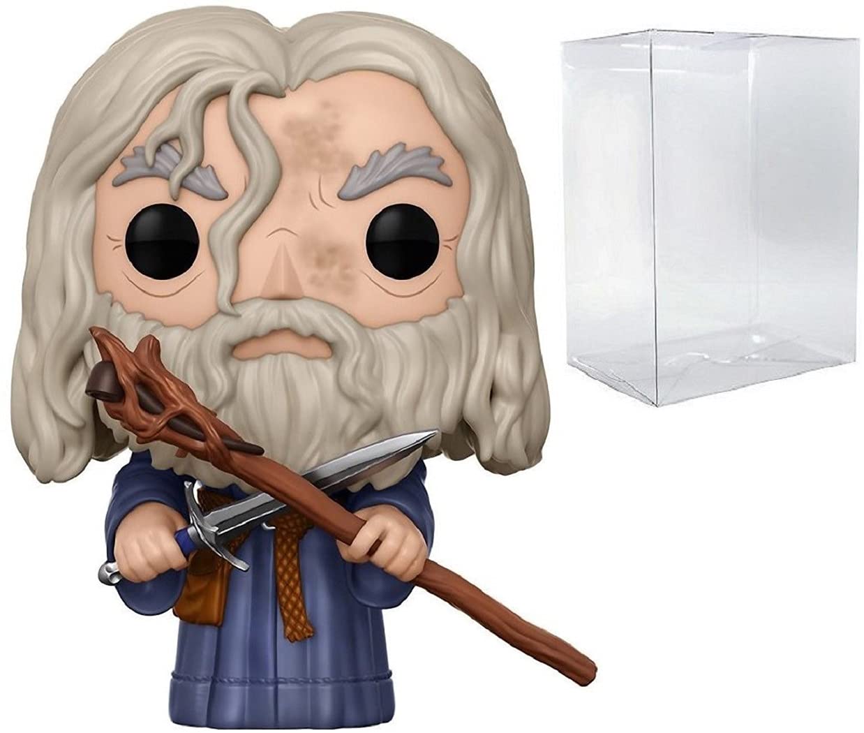 Photo 1 of POP Lord of The Rings - Gandalf The Grey Funko Vinyl Figure (Bundled with Compatible Box Protector Case) Multicolored 3.75 inches