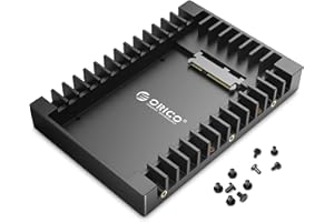 [2Packs] ORICO 2.5 SSD SATA to 3.5 Hard Drive Adapter Internal Drive Bay Converter Mounting Bracket Caddy Tray for 7 / 9.5 / 