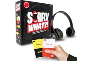 LUCKY EGG Sorry What Game - Uncensored Lip Reading Party Games for Adults - Based On The Headphone Challenge TikTok Trend - 2+ Players 40,000 Funny Phrase Combos - Card Games for Adults & Friends (Ages 17+)
