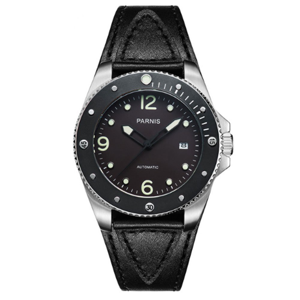  Parnis 43mm Ceramic Rotating Bezel Miyota