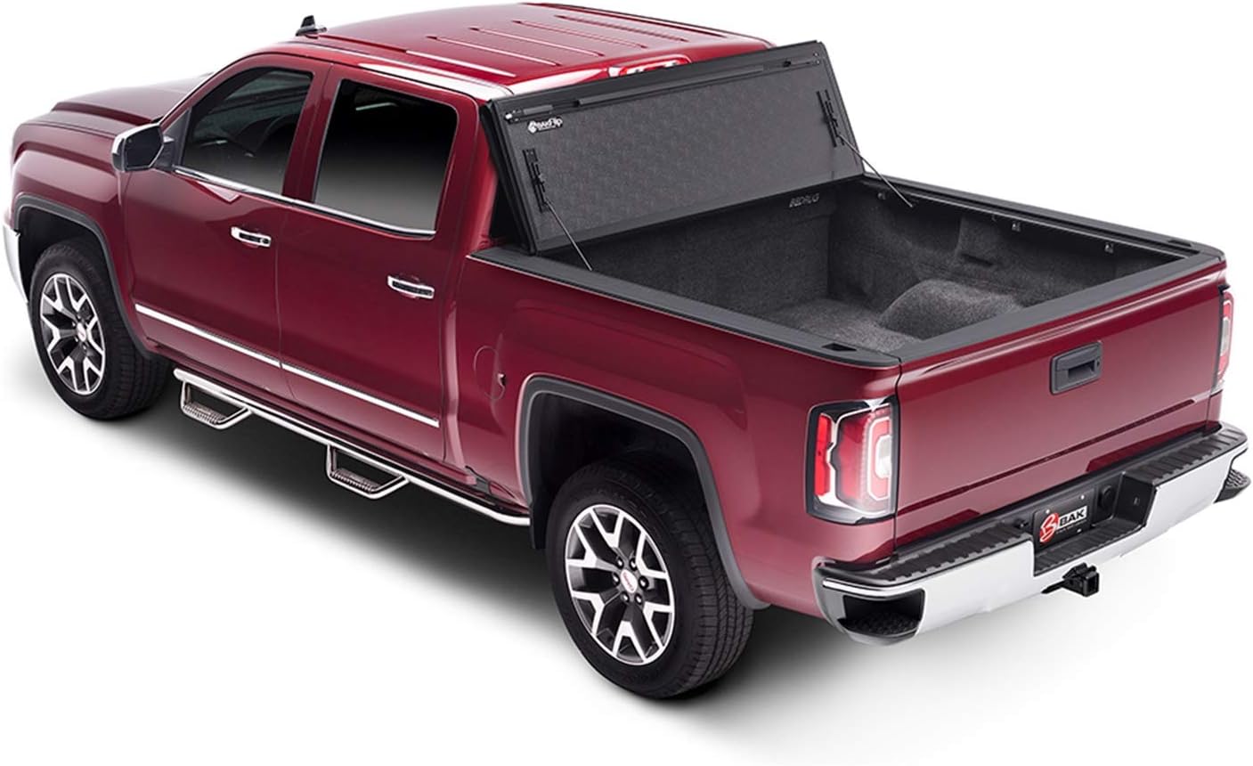 Amazon Com Bak Industries 1126133 Bakflip Fibermax Hard Folding Truck Bed Cover Black Fiberglass Covered Aluminum Textured Black Finish Bakflip Fibermax Hard Folding Truck Bed Cover Automotive