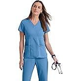 BARCO Grey's Anatomy Scrubs - Riley Scrub Top for Women, V-Neck Super-Soft Women's Scrub Top
