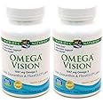 Nordic Naturals Omega Vision, Lemon - 60 Soft Gels - Pack of 2-1460 mg Omega-3 + FloraGLO Lutein & Zeaxanthin - Eye Health, Brain Health, Antioxidant Support - Non-GMO - 60 Total Servings