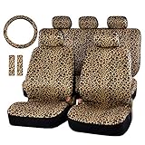 AUTOFAN Zebra/Leopard Car Seat Covers for Full Set