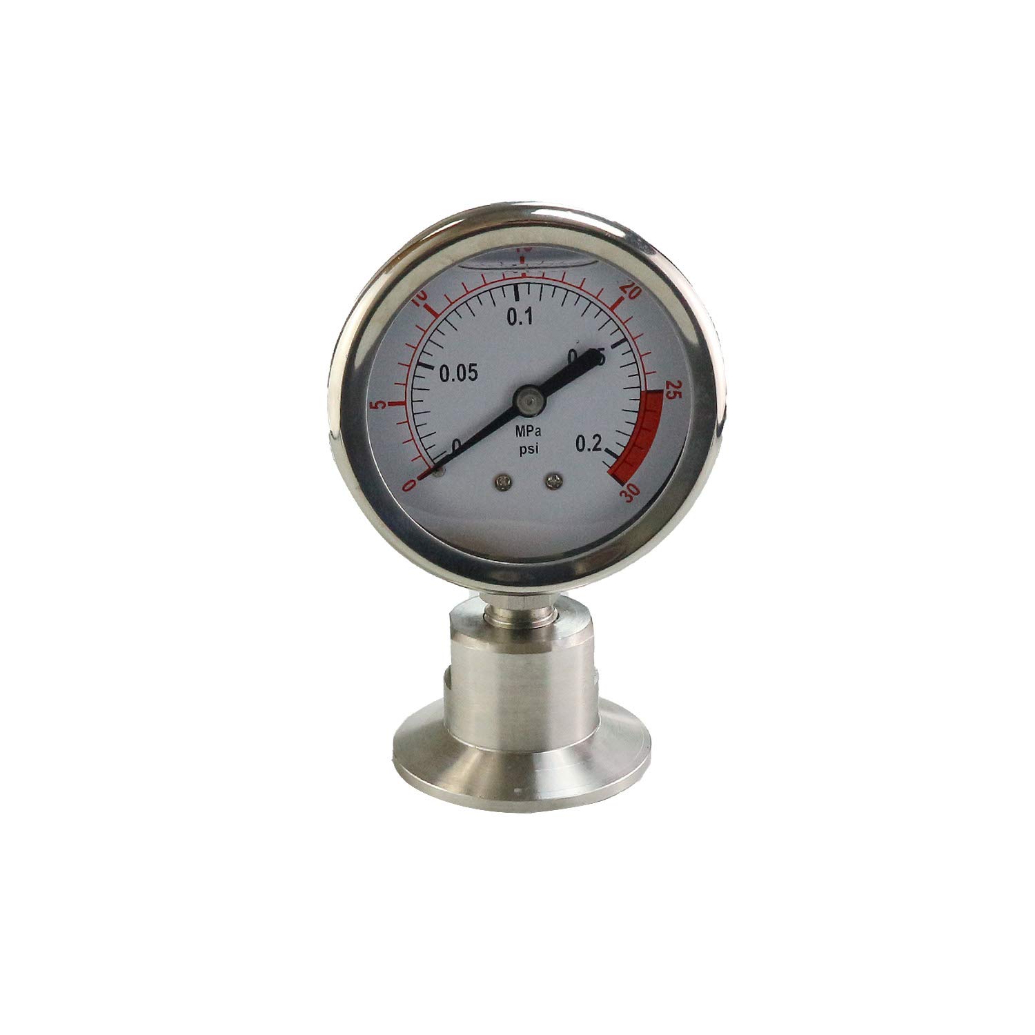 Pressure & Vacuum Gauges 1.5 Tri Clamp Bottom Mount Glycerin Filled