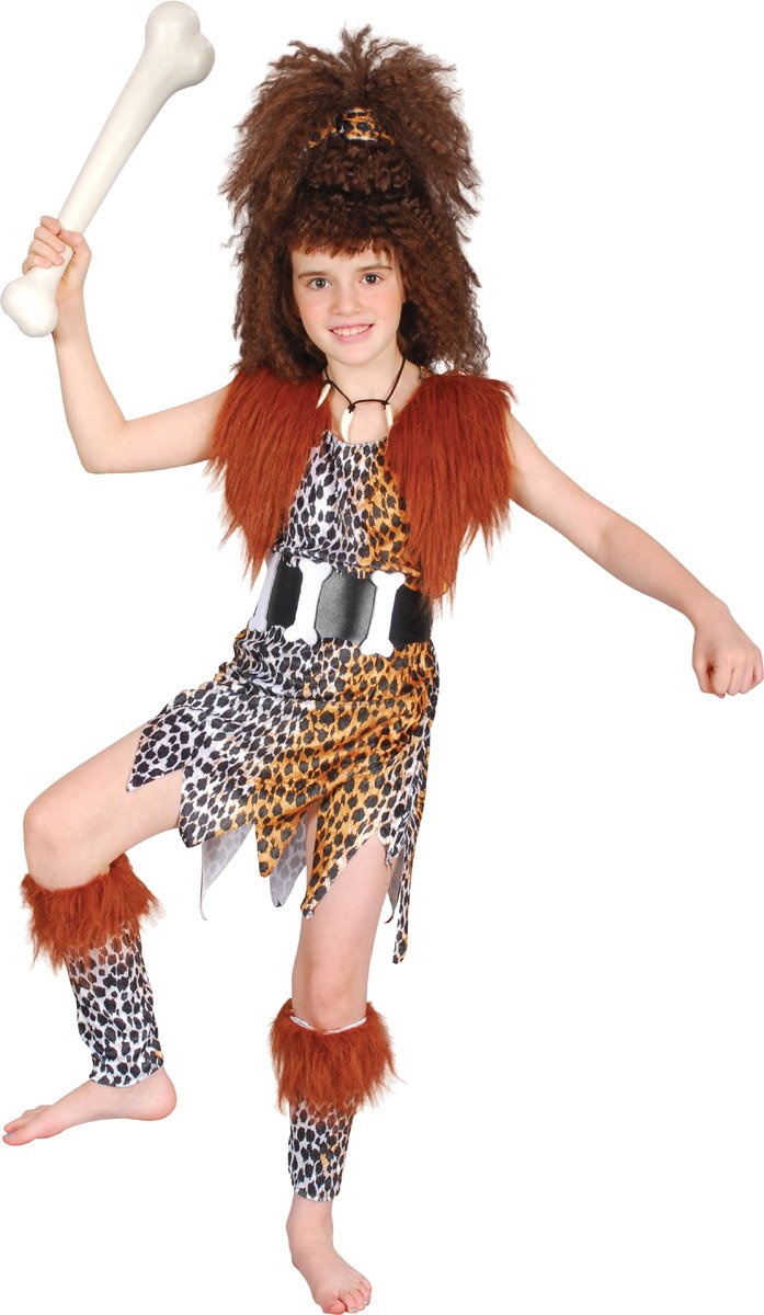 Bristol Novelty Cavegirl + Wig (m) Multi, Multi, M