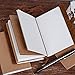 CLEARANCE SALE ! ! ! Refillable Travelers Notebook Journal - Classic Writing Vintage Journal, Premium Thick Paper, 5 Pack Inserts + 1 Rope + 2 Pieces Stickers + Box, 6.5 x 4.0 Inch