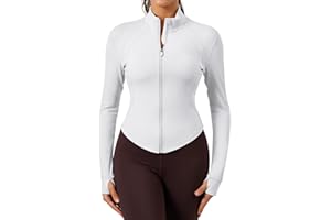colorskin Womens Zip Up Bbl Jacket Lightweight Cropped Athletic Jacket Track Gym Workout Jackets for Running Yoga Hiking
