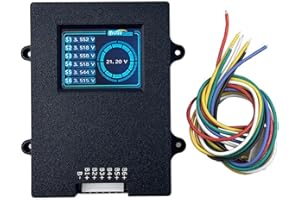 Jalzdieod Lithium Titanate 6S Active Balancer Lithium Titanate Battery Voltage Tester TFT LTO Battery Voltage Tester 5a Energ