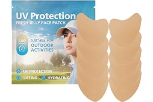 Sun Protection Face Patch,Golf Face Patch for Sun,5 Pairs Face Sun Protection Patches | Comfortable Face Sun Protection Patch