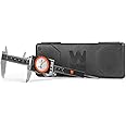 WEN 6-Inch Stainless Steel Digital Dial Caliper with LED Readout, Smart Functionality, and Storage Case, IP67 Rated (10767D)