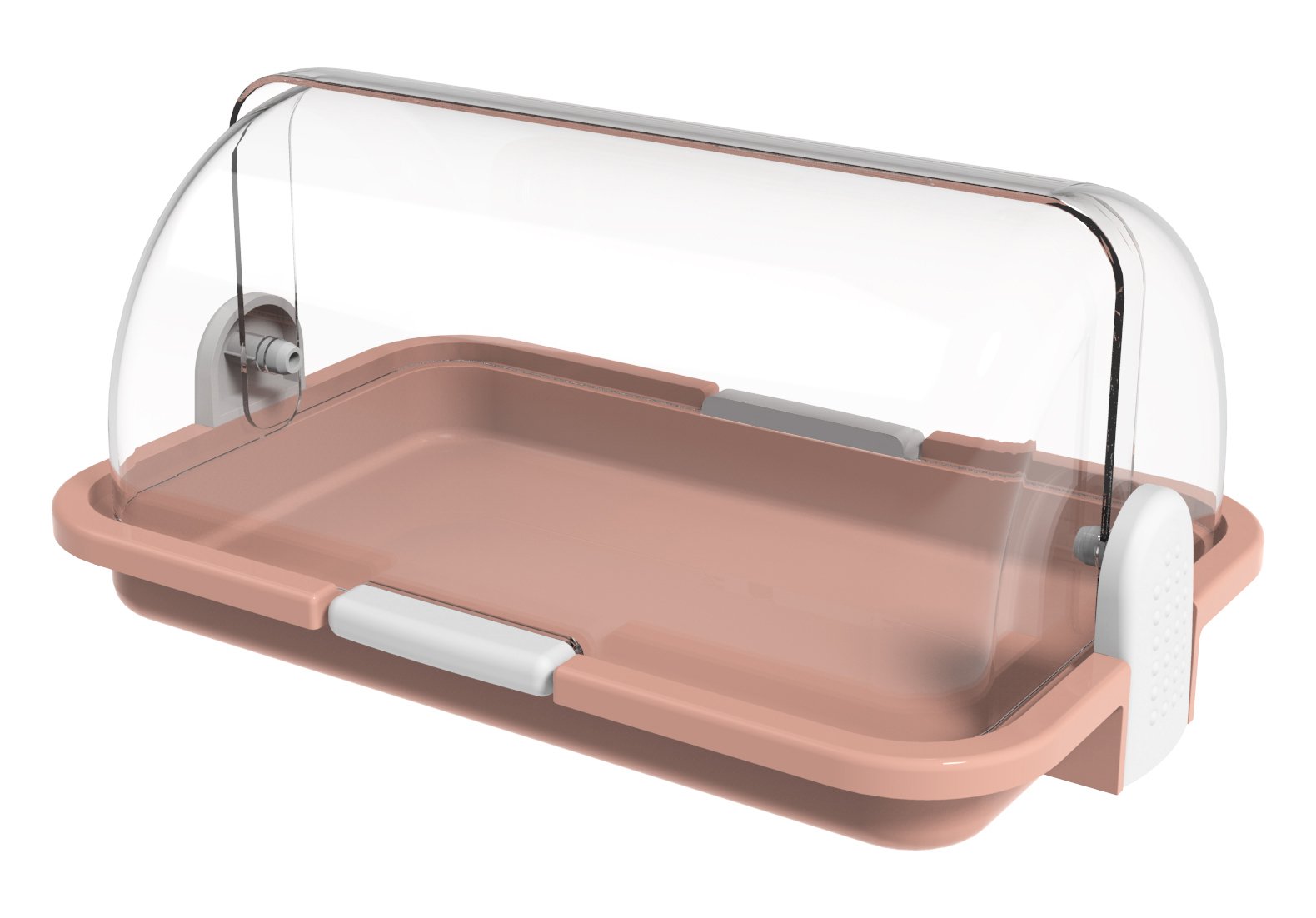 Biesse Casa Multi Purpose Box, Crystal Polystyrene, Pink, 30 x 14 x 20 cm โ image 1